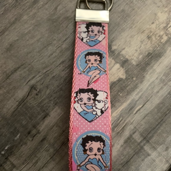 Cute Betty boop theme wristlet, key fob - Picture 4 of 4